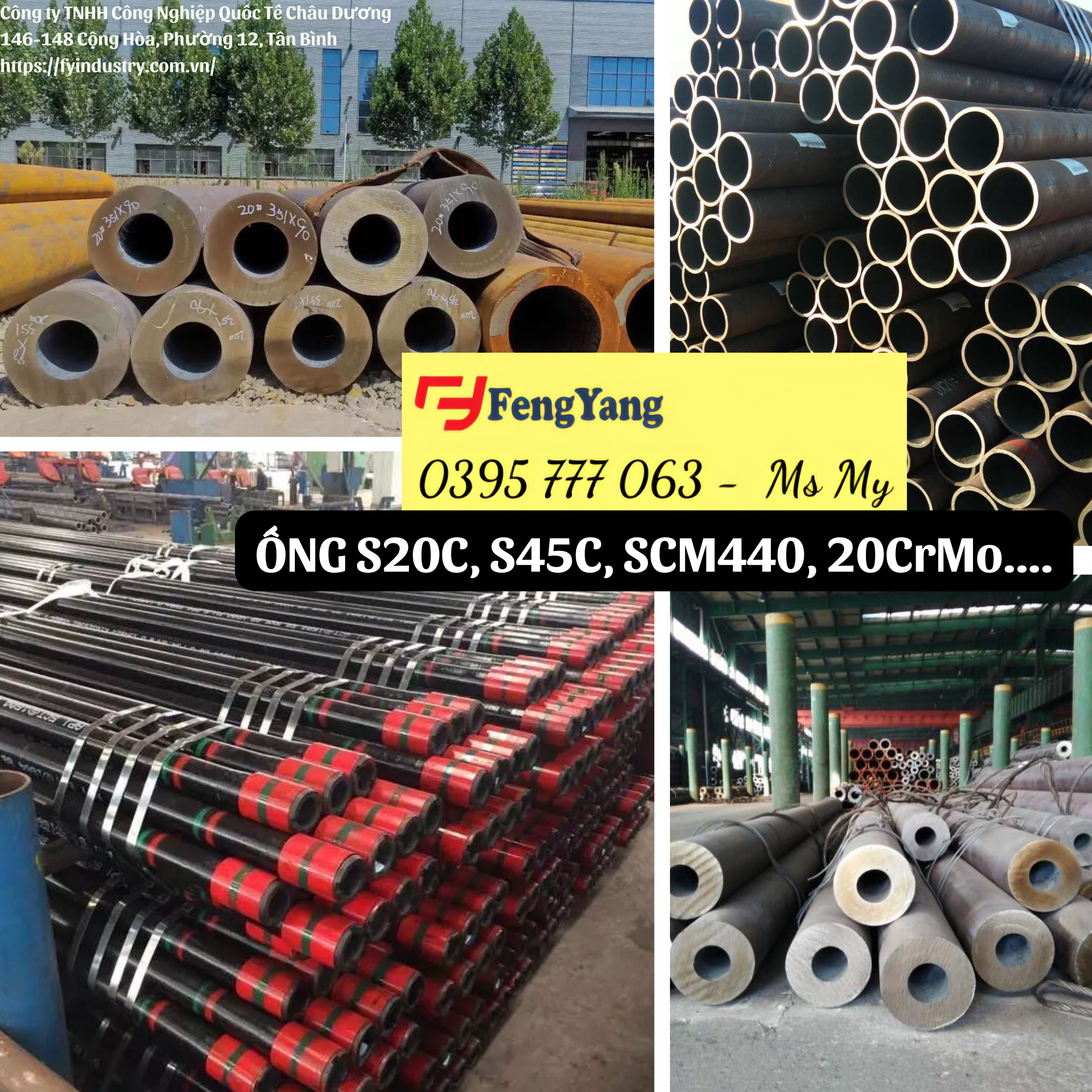 THÉP ỐNG S45C, SCM440, 40Cr, 45#, 20CrMo